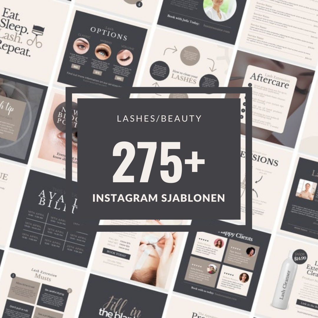 Lashes/beauty Instagram Sjablonen